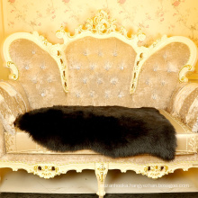 China wholesale home decor Long Hair Wool Imitation faux fur sheepskin rug fake sheepskin rug